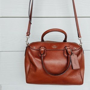 Coach Mini Bennett Satchel Leather Crossbody Brown